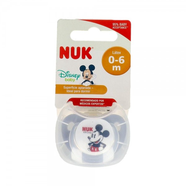CHUPETE NUK T1 NOCHE LATEX MICKEY 1 U
