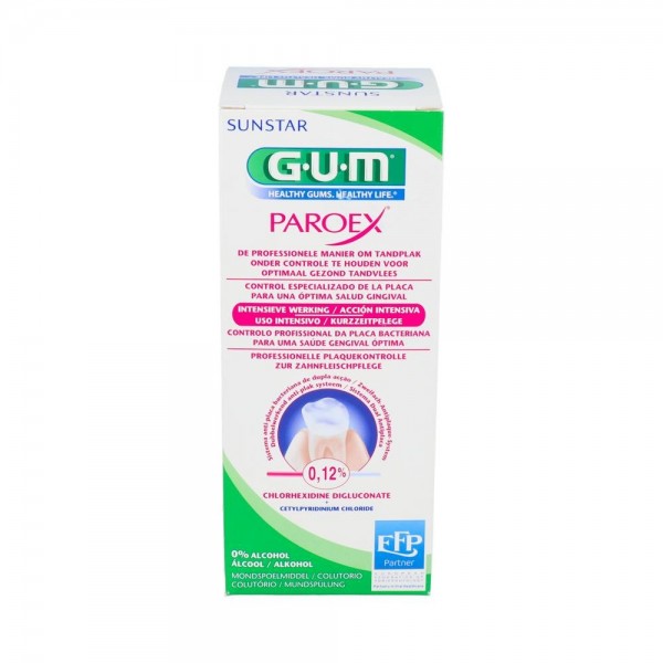 Gum PAROEX TRATAMIENTO 0,12% CLORHEXIDINA COLUTORIO 300 ML