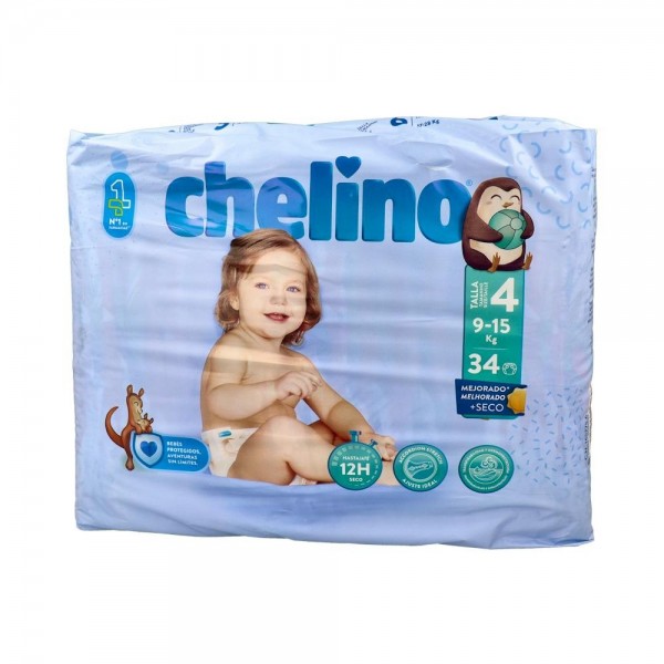 PAÑAL INF CHELINO FAHION&LOVE GATEO 9-15 KG T4 34 U