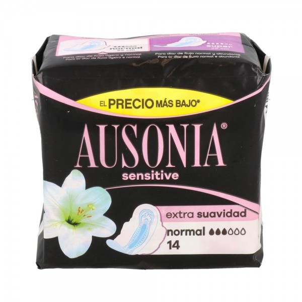 COMPRESA HIG AUSONIA SENSIT ALAS NORMAL 14 U