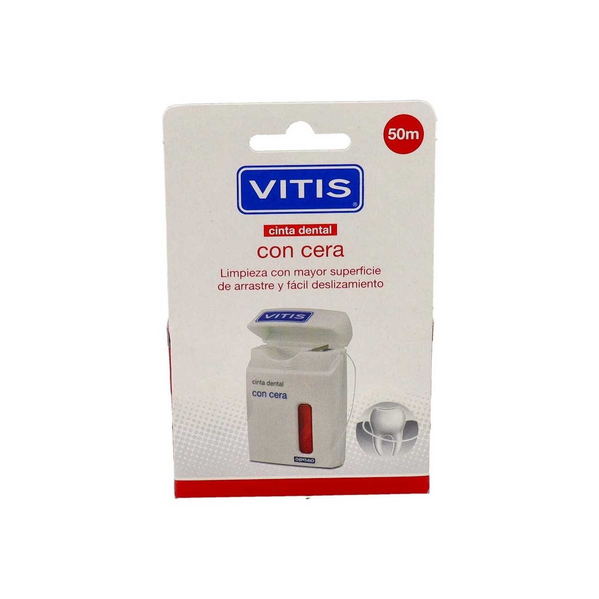 CINTA DENTAL VITIS CON CERA 50 M