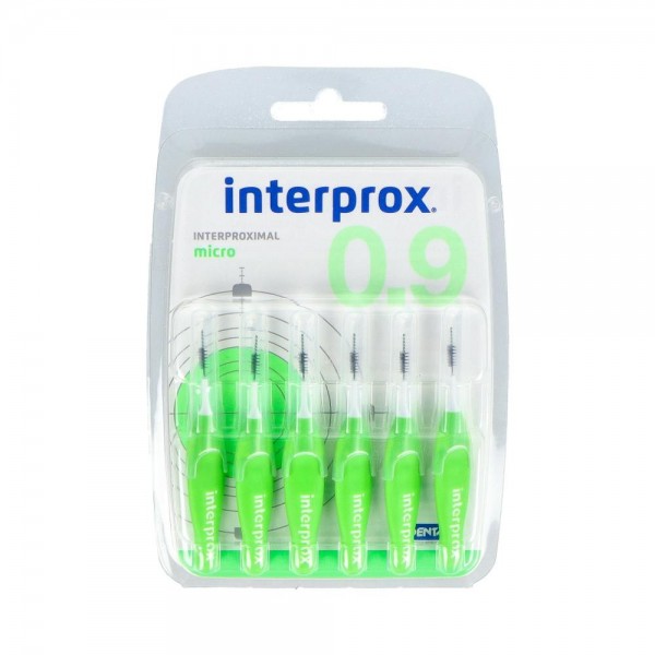 CEPILLO INTERDENTAL INTERPROX 4G MICRO RECTO VERDE 6 U
