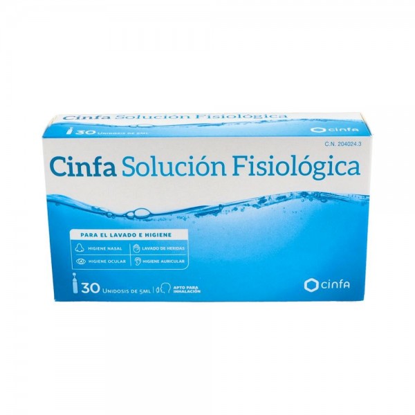 SOLUCION FISIOLOGICA CINFA 30UNIDO