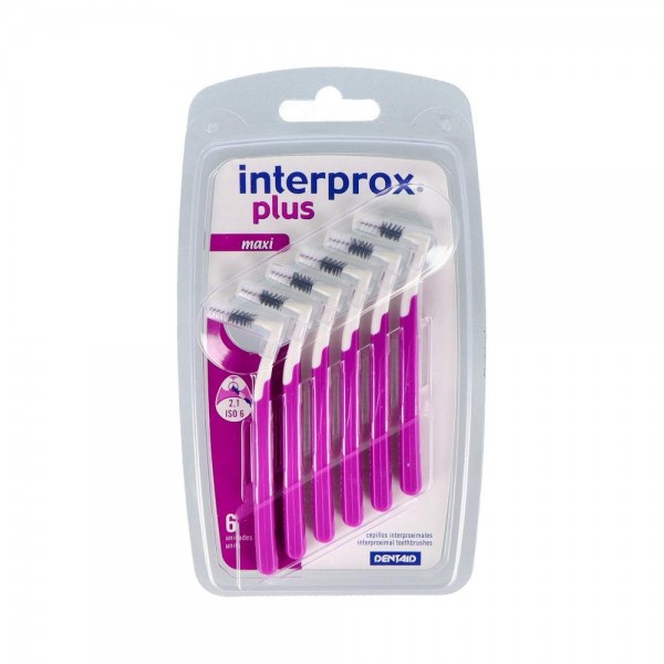 CEPILLO INTERDENTAL INTERPROX PLUS MAXI ANGU LILA 6 U