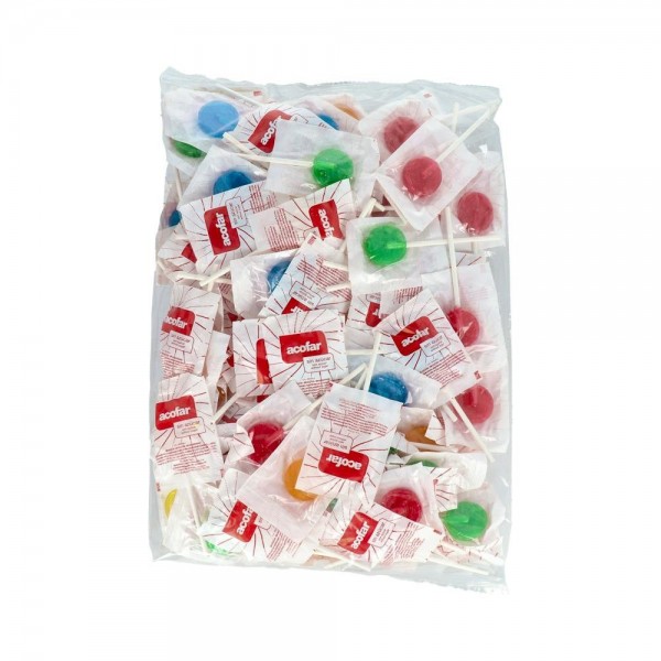 PIRULETAS ACOFAR S/AZUCAR 100 U