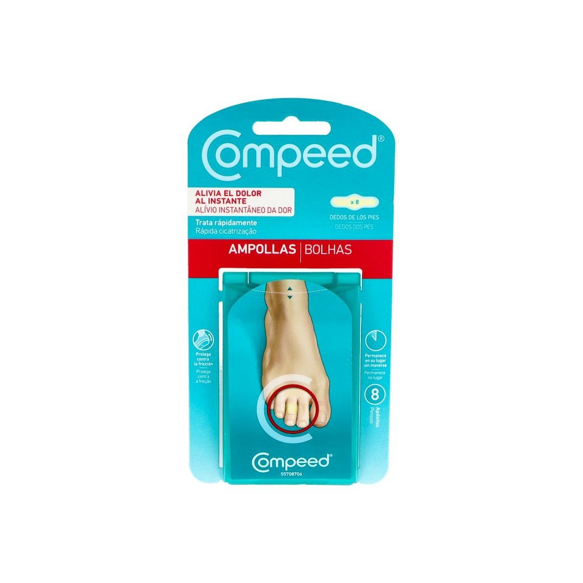 COMPEED AMPOLLAS DEDOS PIES 8 UN