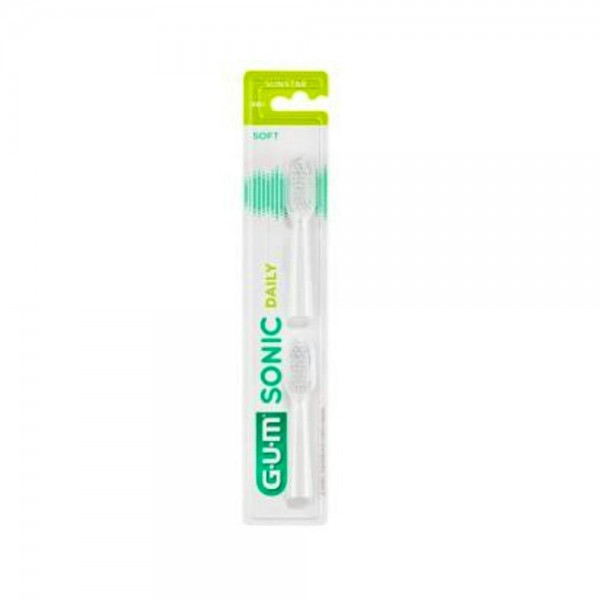 RECAMBIO CEPILLO ELECTRICO GUM SONIC DAILY BLANCO