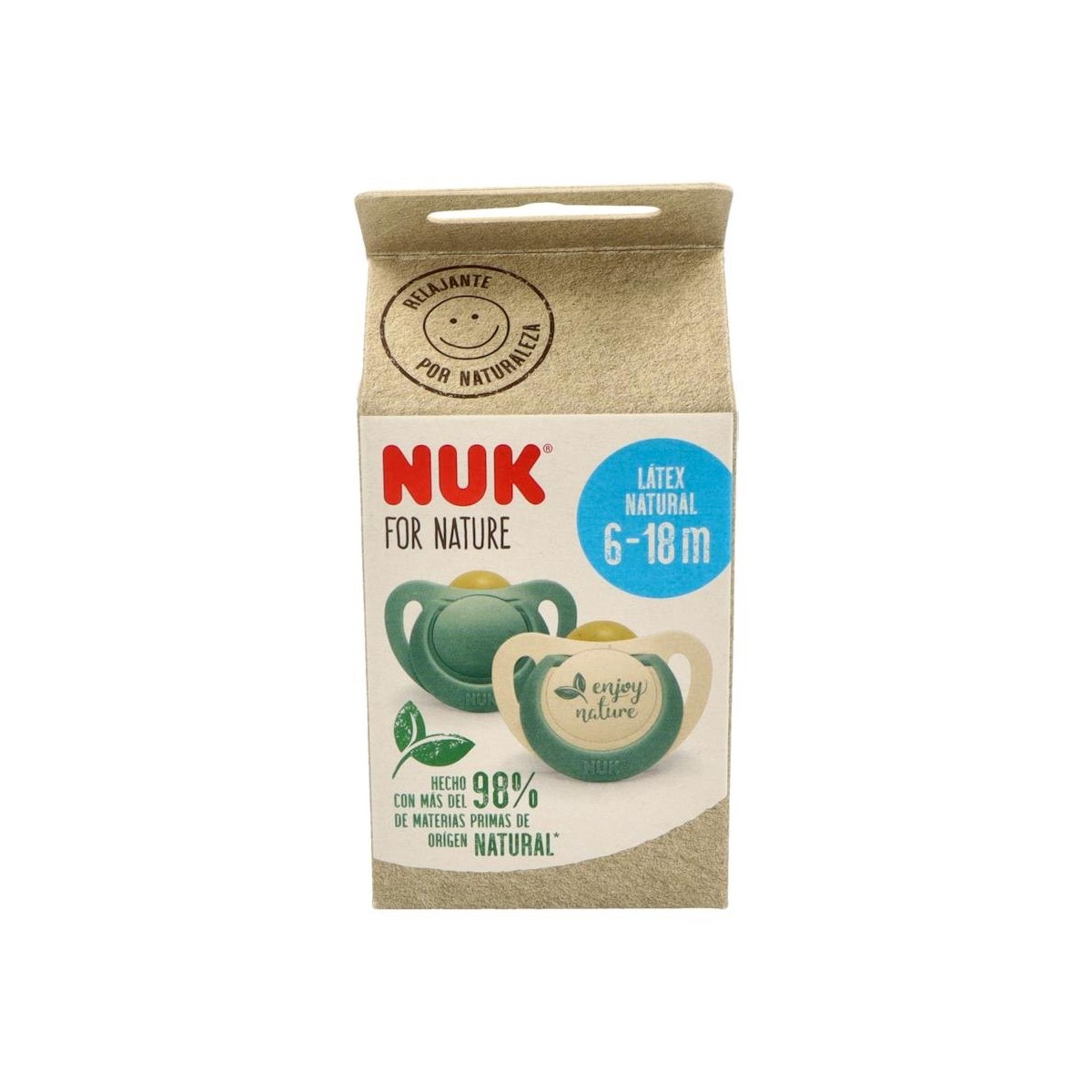 NUK CHUPETE FOR NATURE LATEX 6-18