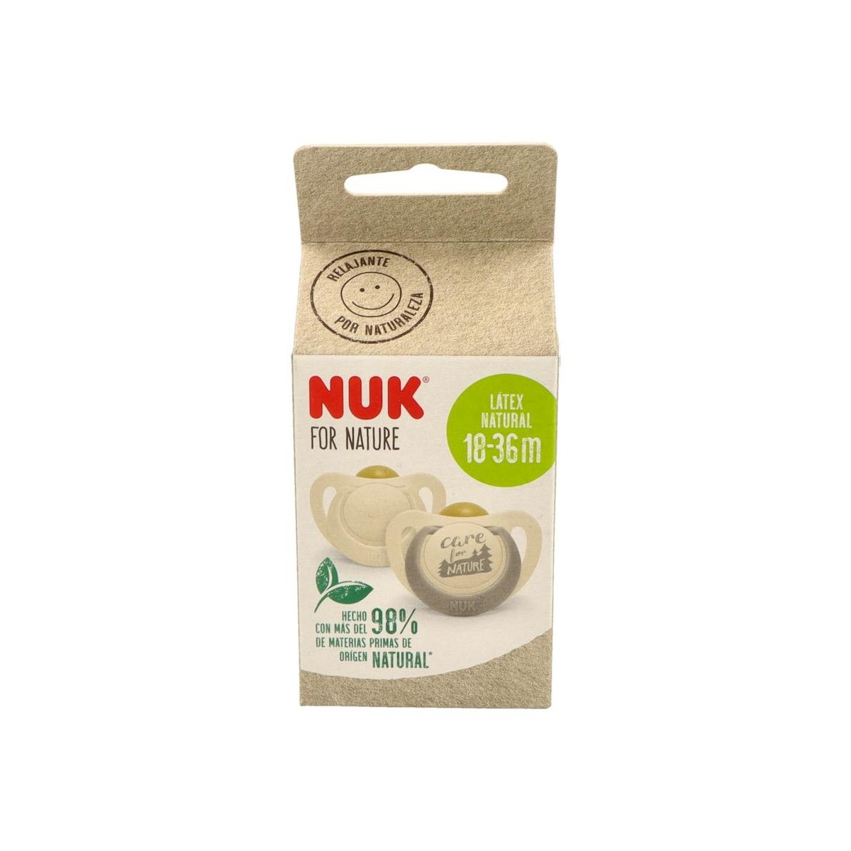 NUK CHUPETE FOR NATURE LATEX 18-36